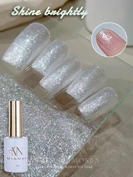 MIANEL 12ML Explosive Shimmering Gel Nail Polish High-gloss Broken Glitter Gel Polish Summer Nails White Nails Blue Nails