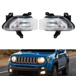 For Jeep Renegade 2015-2018 Car Front Bumper Fog Light Daytime Running Lamp Signal Lamp Car Accessories 68256431AA 68256432AA
