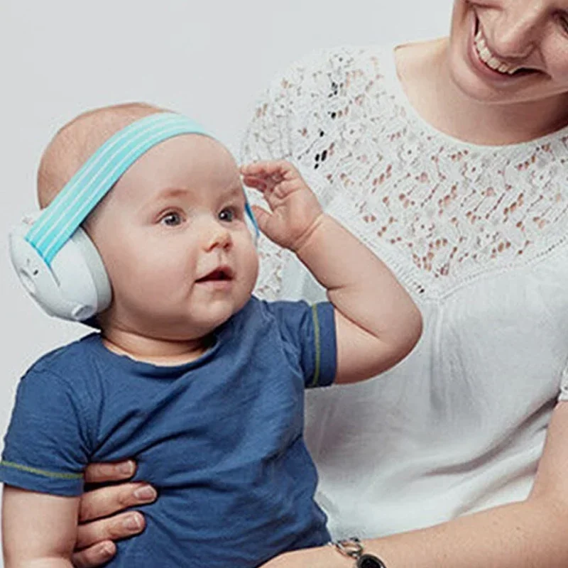 Protección auditiva para bebés y niños pequeños, orejeras elásticas con reducción de ruido, auriculares para bebés contra daños auditivos, mejoran el sueño