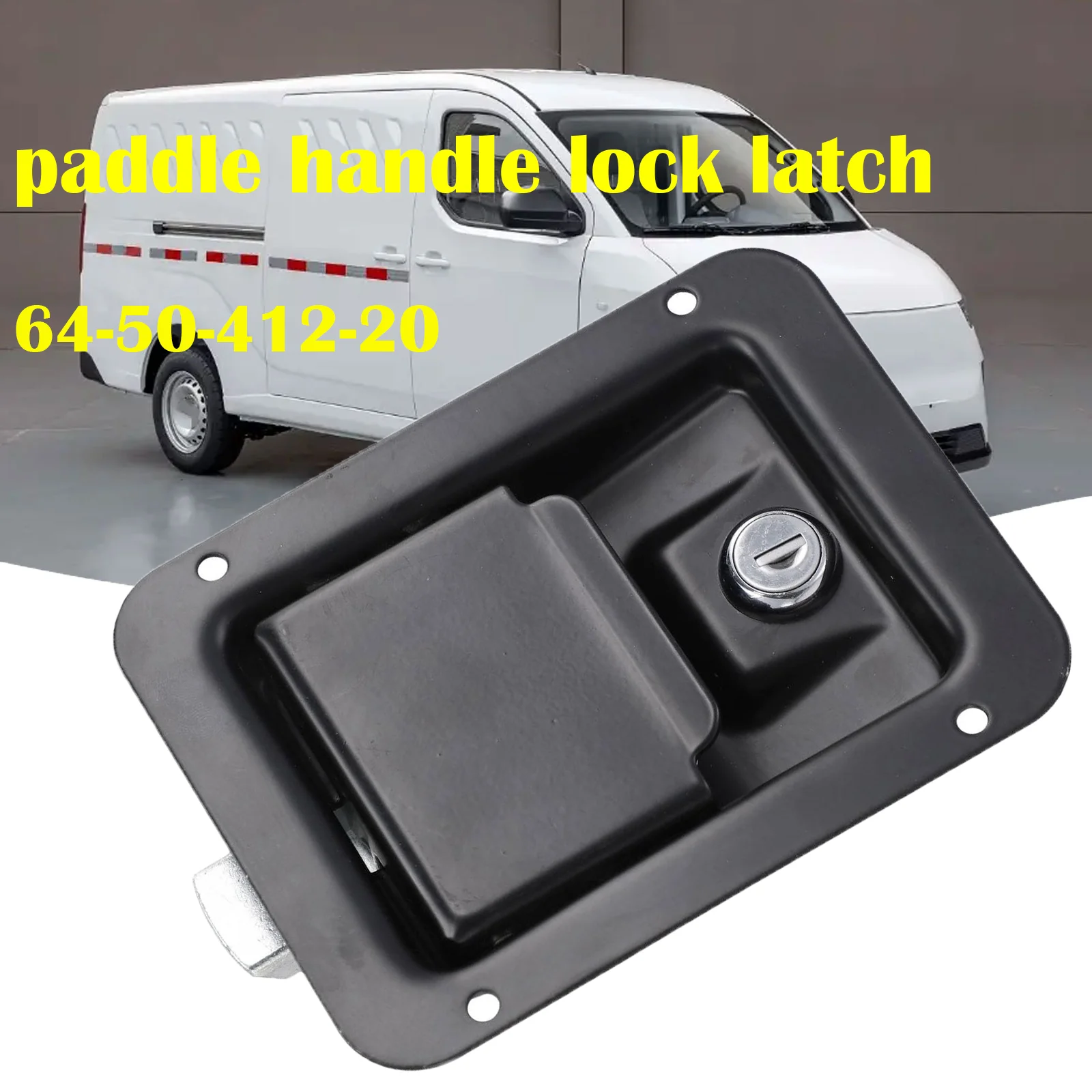 Car Large Paddle Handle Lock Latch 64-50-412-20 For Container Truck Special Vehicles RVs Large Flap Handle Latch With Key