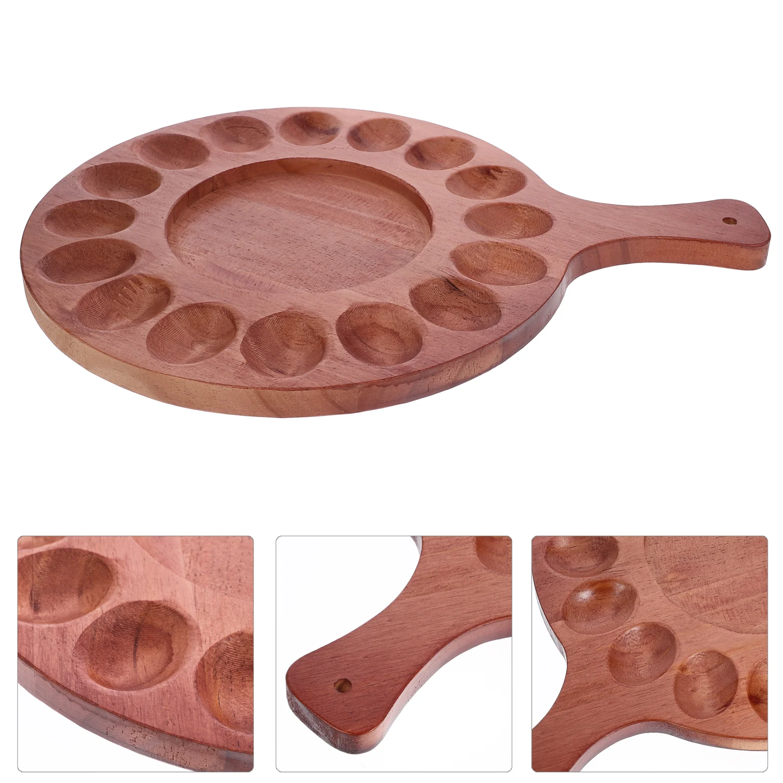 

Deviled Egg Tray Seafood Platter Serving Dish Trays Wood Devilled Eggs Holder Carriers