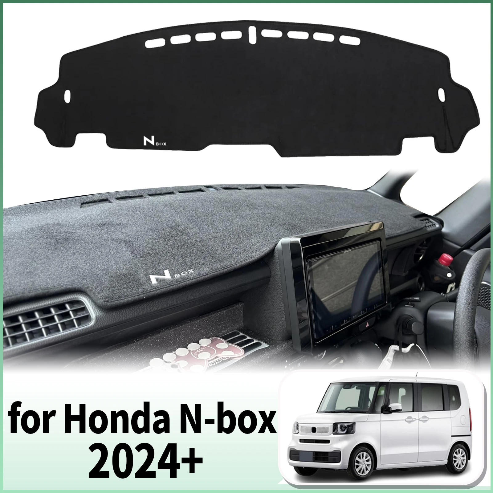 

fit for Honda N-Box Custom JF5 JF6 2024-2026 RHD Car Dashmat Accessories Dashboard Cover Pad DashMat Sunshade Protective Carpet