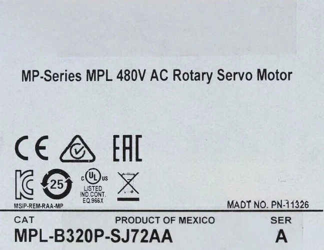 

Brand New Original MPL-B320P-SJ72AA Servo Motor Controller Automation Fast Delivery