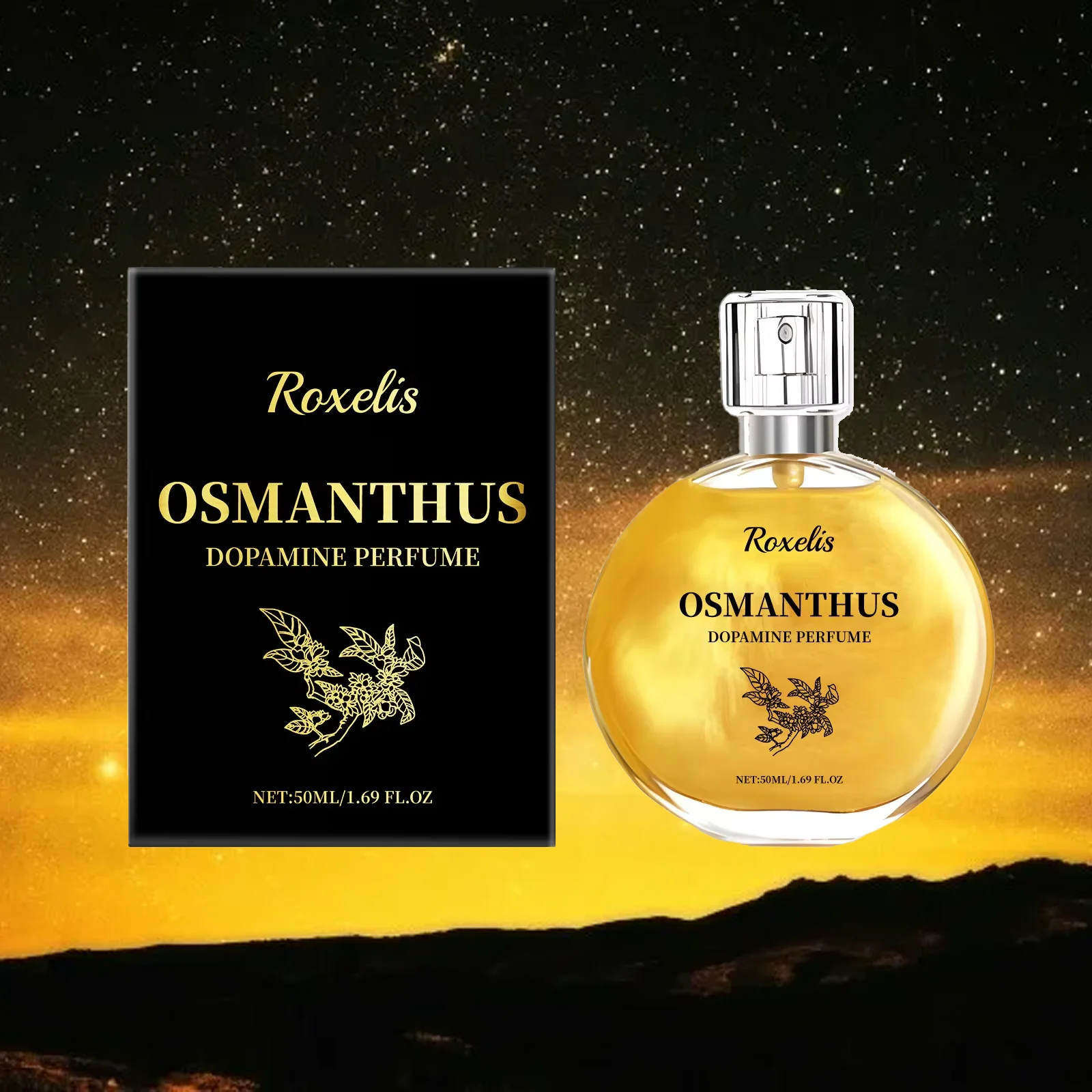 Parfum Dopamine Osmanthus 50ml, arôme frais Unique longue durée, doux et Non irritant, émettant un parfum d'osmanthus rafraîchissant