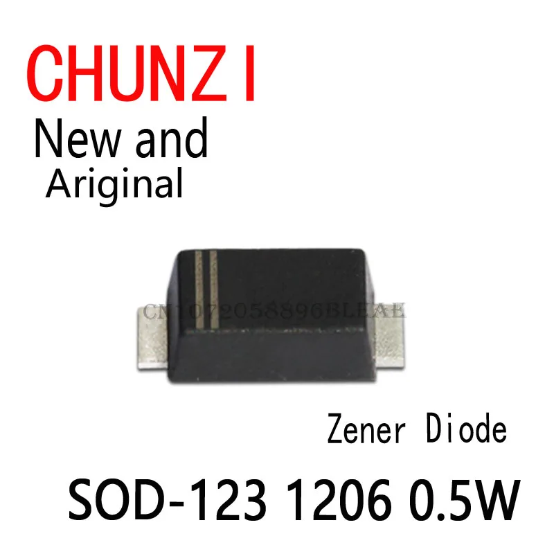 15Values*10Pcs=150PCS KIT PUMUDDSY Zener Diode SMD Package SOD-123 1206 0.5W