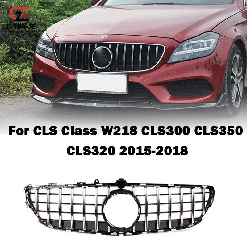 ABS Material Diamond GT Style Car Front Grille For Mercedes Benz CLS Class W218 CLS300 CLS350 CLS320 2015-2018 Car  grills