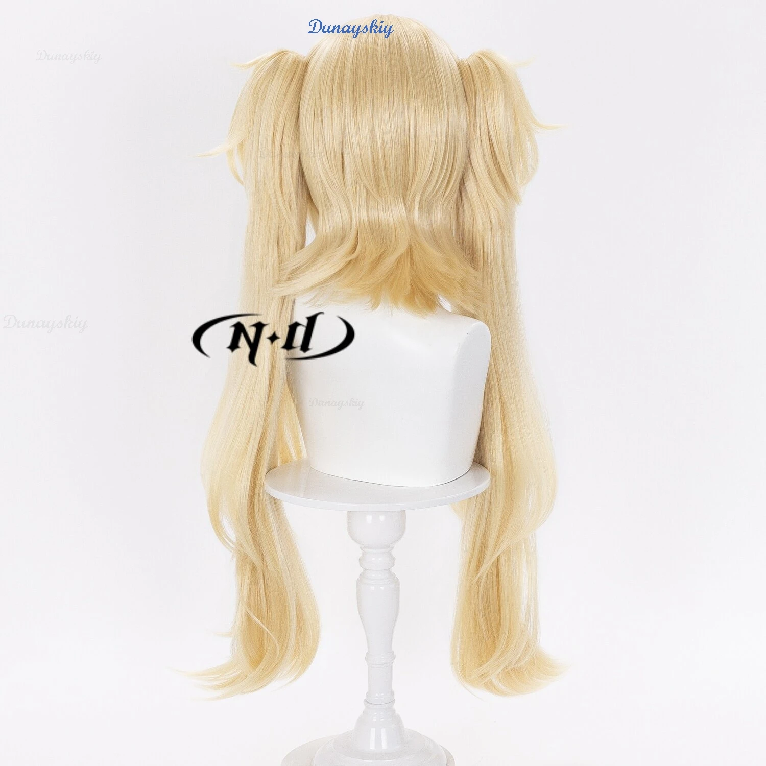Halloween Zenless Zone Zero Claret Double Ponytail Wig Heat Resistant Lolita Hair, Women's Game Roleplay Accessory view 5
