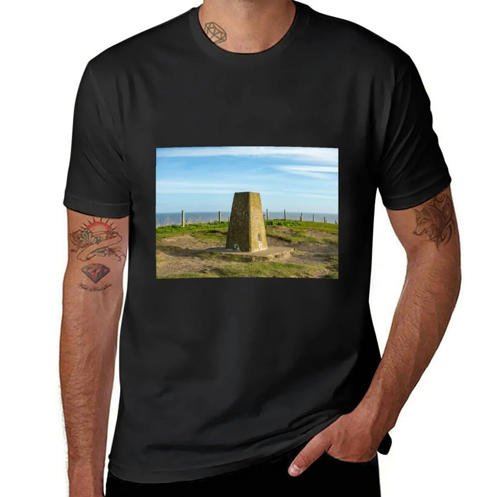 The summit of Beeston Bump, Norfolk T-Shirt boys whites kawaii clothes mens t shirts pack