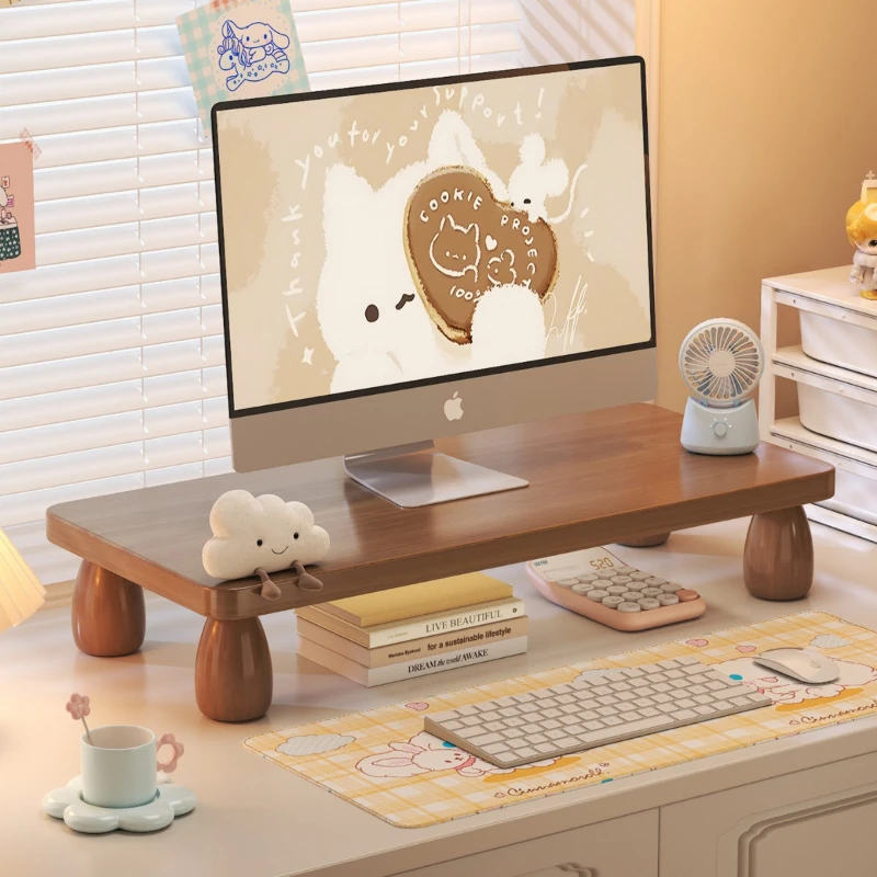 Desk Setup Monitor And Laptop - デスクトップパソコン用モニター台、ノートパソコン用スタンド、キーボード台、オフィスワークステーション用デスク設置オーガナイザー