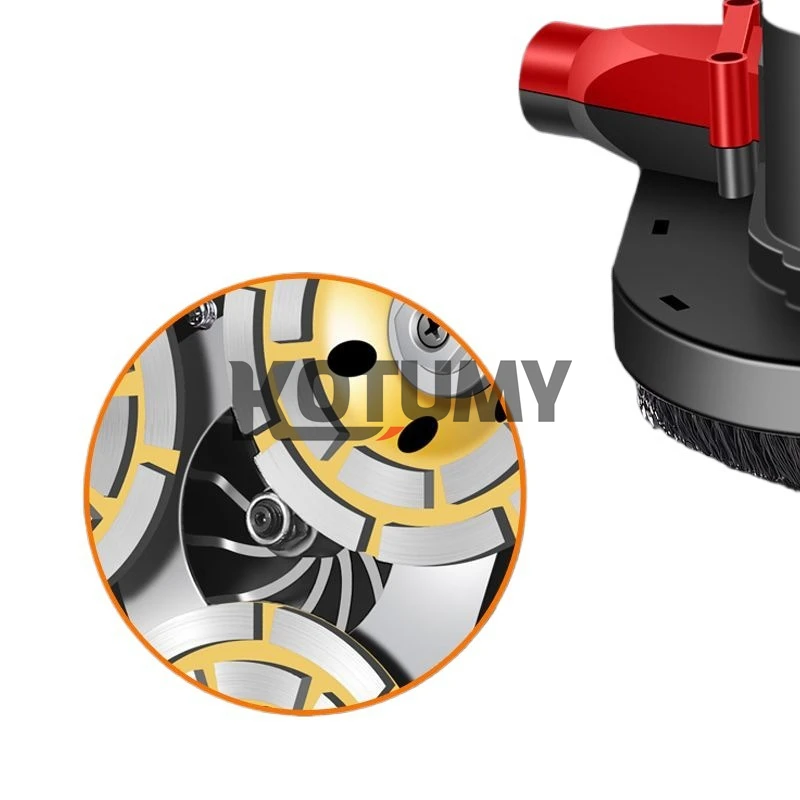 Máquina pulidora de suelo de hormigón y cemento de mano, amoladora de suelo epoxi, cepilladora rugosa, rectificadora de suelo limpio