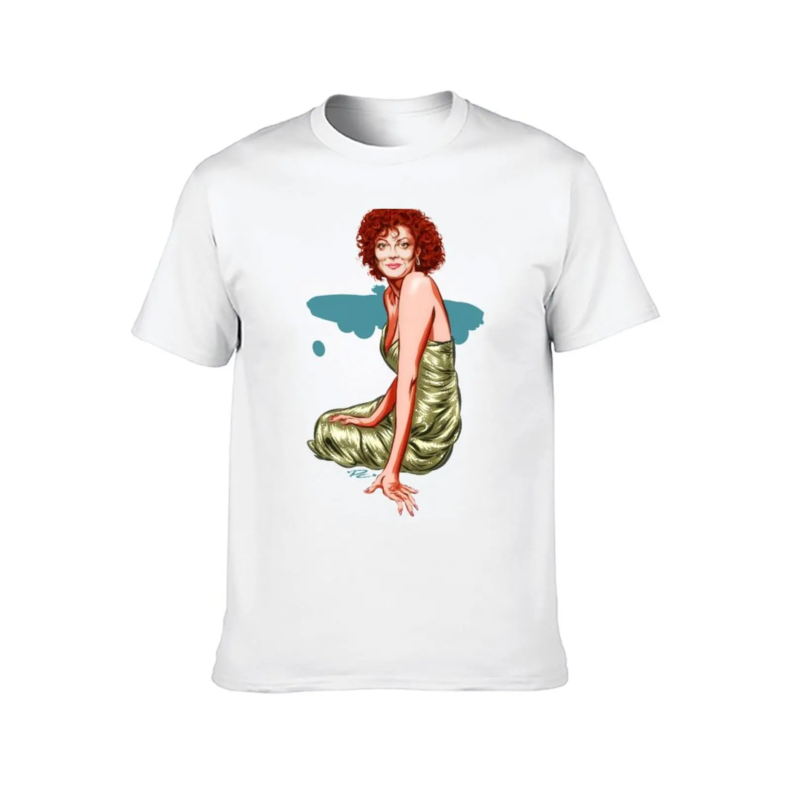 Susan Sarandon - An illustration by Paul Cemmick T-Shirt blanks gifts for boyfriend clothes boys animal print mens tall t shirts