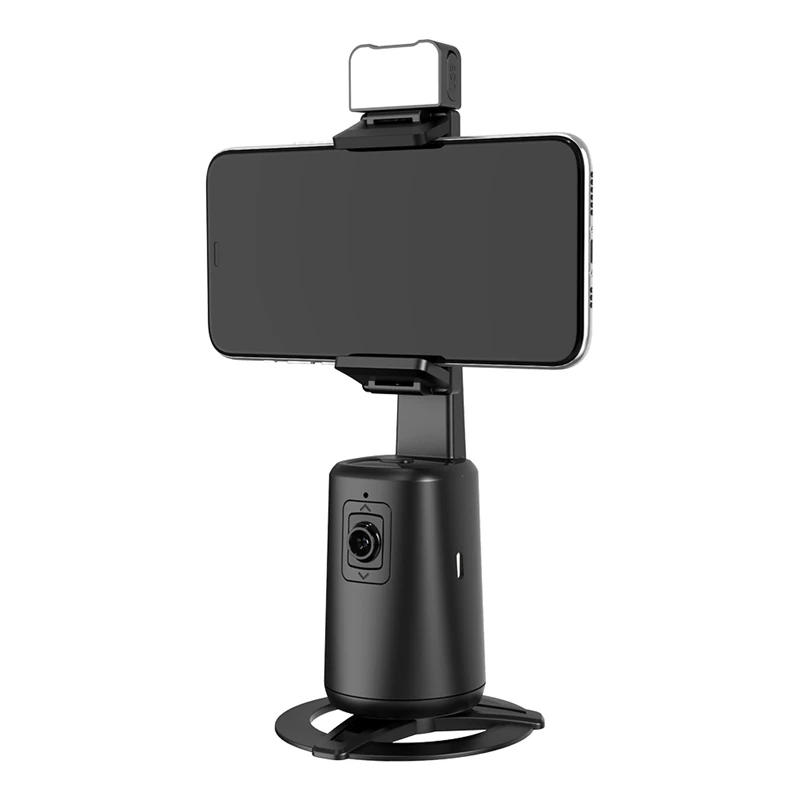 Mobile Head Intelligent Ai Face Recognition Tracking 360° Live Streaming Follower Panoramic Single Side With Fill Light