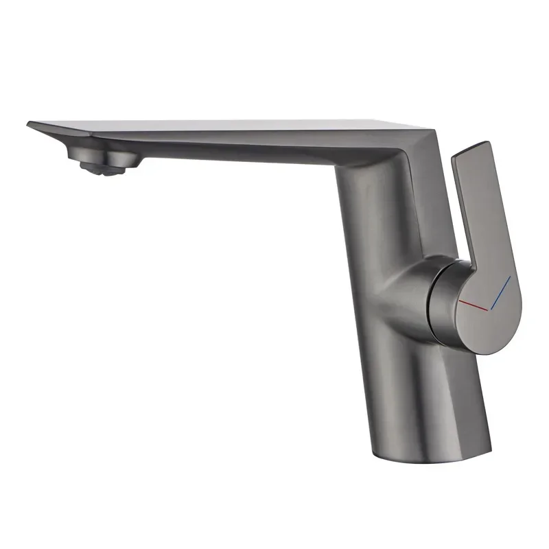 

All-copper household wash basin, toilet, face basin, hot and cold bathroom cabinet, gun gray faucet MT2513