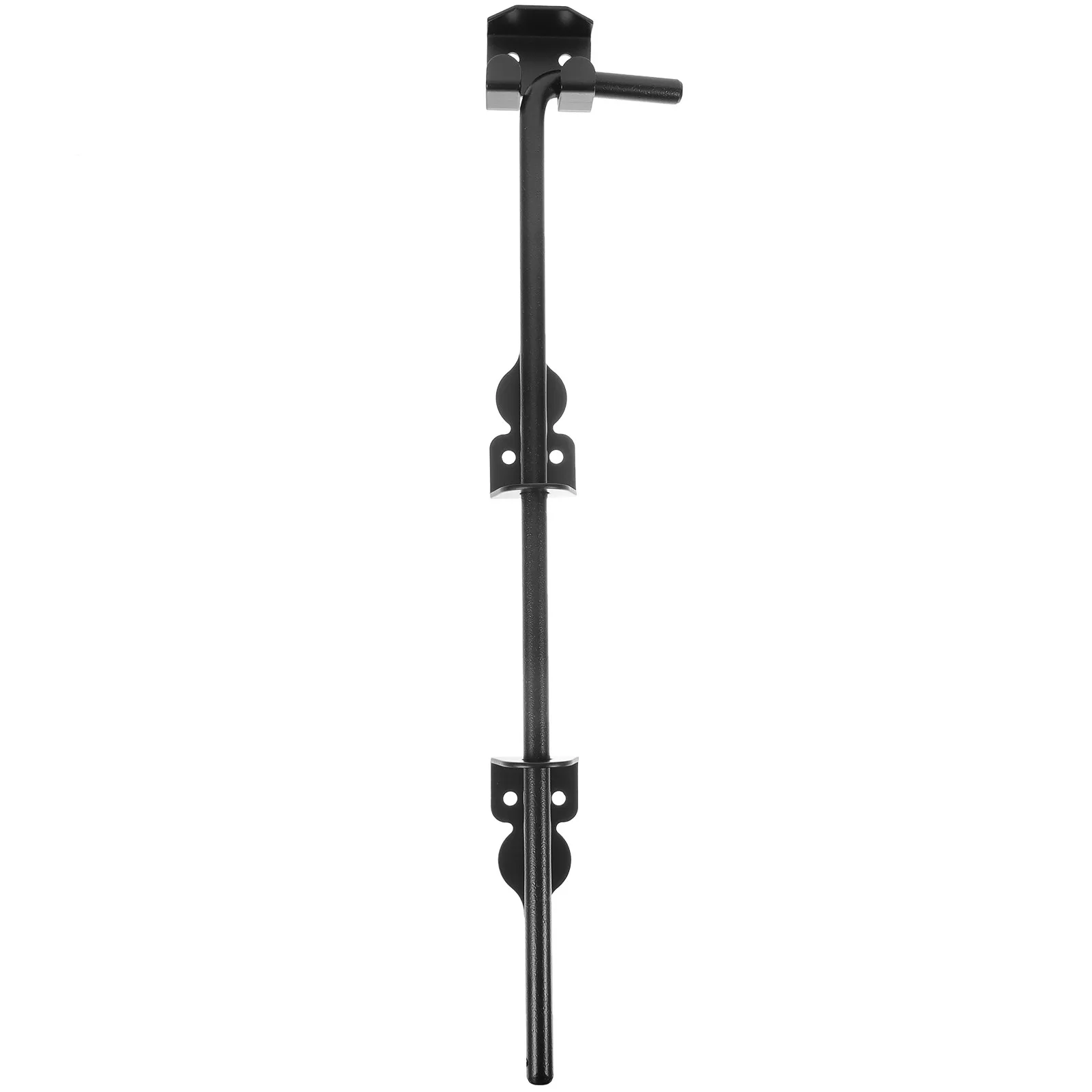 

Gate Latch Iron Heavy Duty Thickened Drop Rod for Wooden Fence Door Reinforced Barn Door Lock Slide Bolt Security Bar