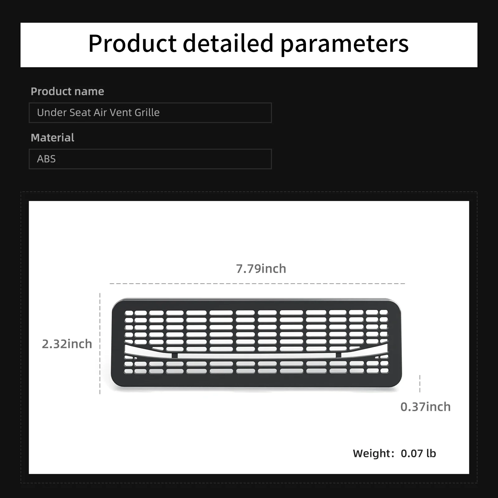 2 قطعة غطاء منفذ هواء السيارة تحت مقعد تنفيس غطاء للحماية ل تسلا نموذج Y Juniper 2025 مكافحة انسداد مصبغة حامي #6
