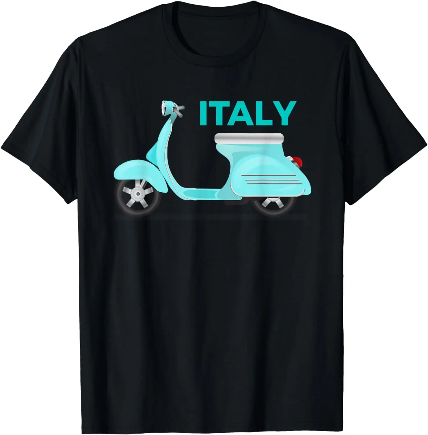 Italy Italian Vintage Scooter Moped T-shirt 100% Cotton Streetwear High Quality