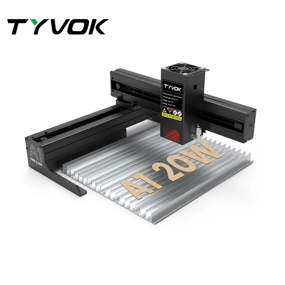 

Tyvok Laser Engraver With Wifi Offline Control Bluetooth DIY Cutting & Engraving Machine 445±5nm No Installation Required