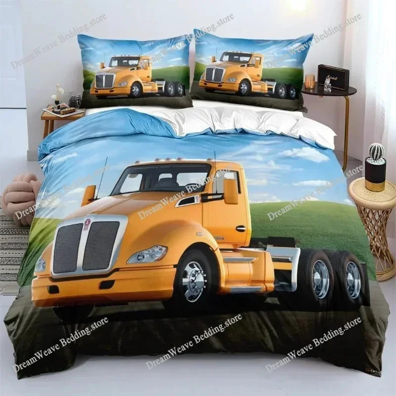 Truck Kenworth 3D Printed Duvet Cover Pillowcase Bedding Set Twin Full King For Kids Adults Bedroom Home Textileextile