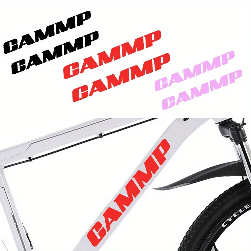 

2PCS/SET CAMMP Multi-color Waterproof Stickers for Bike Frame Helmet Cycling Decor Decals