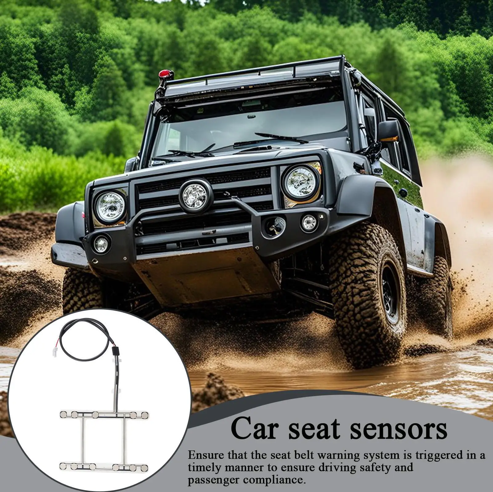 حزام الأمان استشعار الضغط رقيقة فيلم السيارات ردود الفعل جهاز مراقبة سلامة مقعد السيارات لسيارات الدفع الرباعي RV سيدان السيارات
