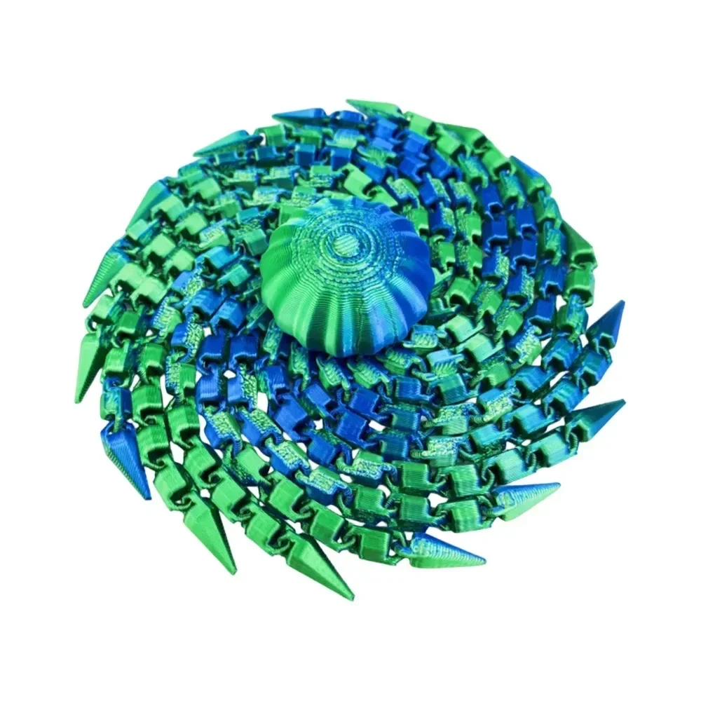 Kreatives 3D-gedrucktes Quallen-Entspannungsspielzeug, Spiralförmiger Oktopus, sensorisches Dekorationsstück, interaktives Stressabbau-Spielzeug, lustiges Spielzeug – Detail 10