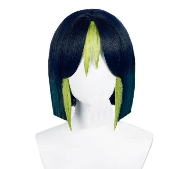 

Genshin Impact Tighnari Cosplay Wig 30cm Mixed Color Short Synthetic Hair