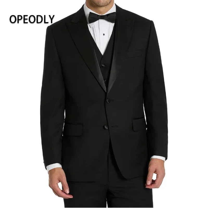 

OPEODLY Men 3 Piece Slim Fit Tuxedo Suit Separates Blazer Vest Pants Perfect For Weddings Proms Formal Events