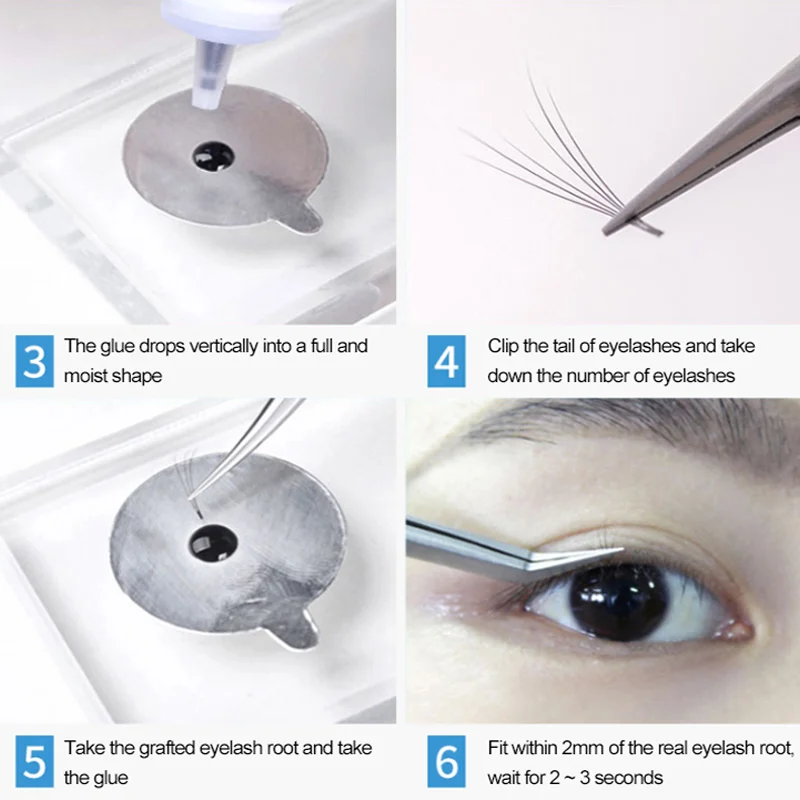 5ml Eyelashes Grafting Glue Eyelash Extension Fast Drying Lashes Glue Adhesive Plant Extracts No Irritant Eye Lash Graft Makeup