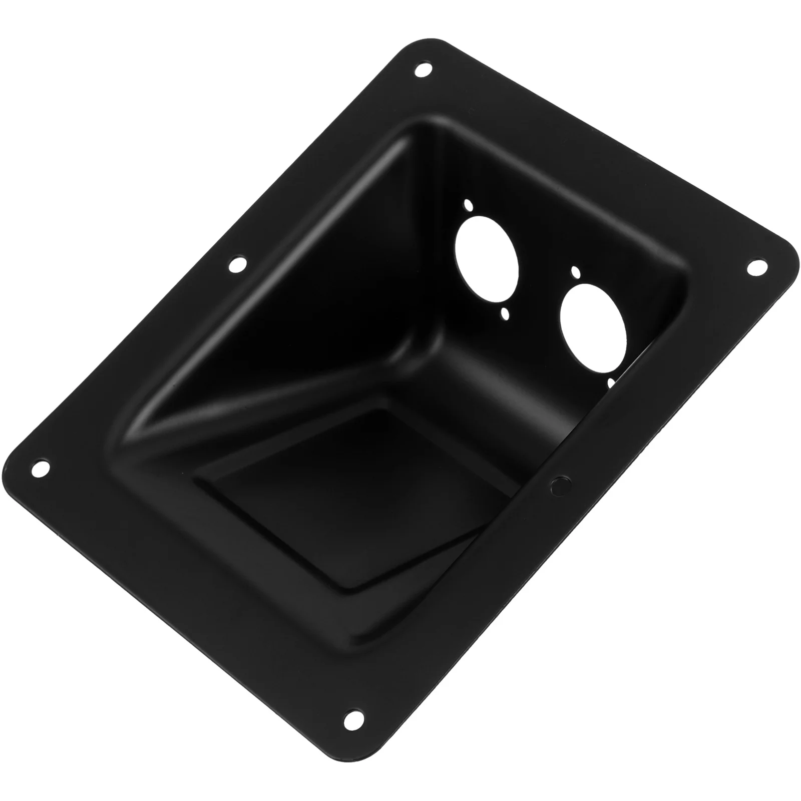 Boîte de jonction en fer pour haut-parleur, connecteur de Base carrée 141x170mm, bornes de fil Audio, accessoire de haut-parleur, équipement sonore de scène