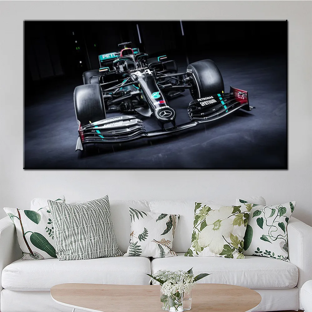 Canvas Art Poster Mercedes-AMG F1 W11 EQ Performance Decor Painting Living Room Wall Picture Print Bedroom Home Decoration