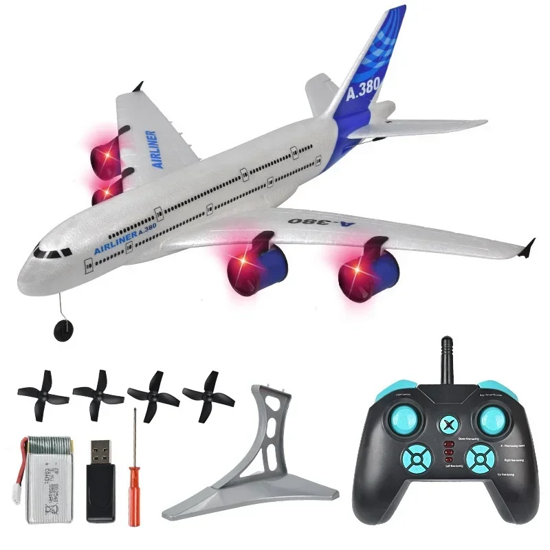 

Remote Control Aircraft A380 Aircraft Boeing 747 Fixed Wing Foam Aircraft Model Aircraft 3-channel Glider Model Outdoor Toy Gi