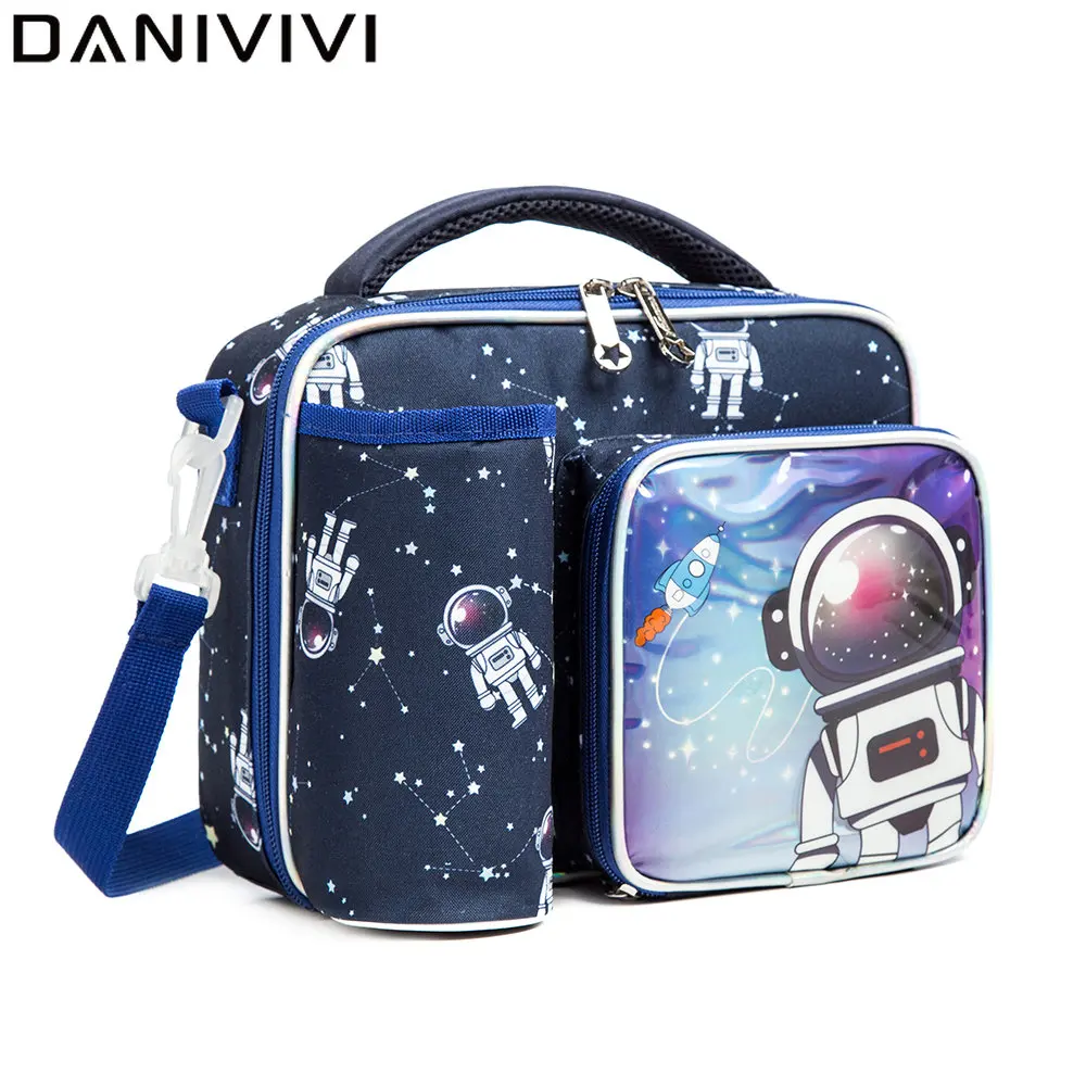 Lunch Box Universe Pattern Lunch Bags for Kids Boys Fashion Design capacità sufficiente multifunzione Loncheras Lunchbox School Child