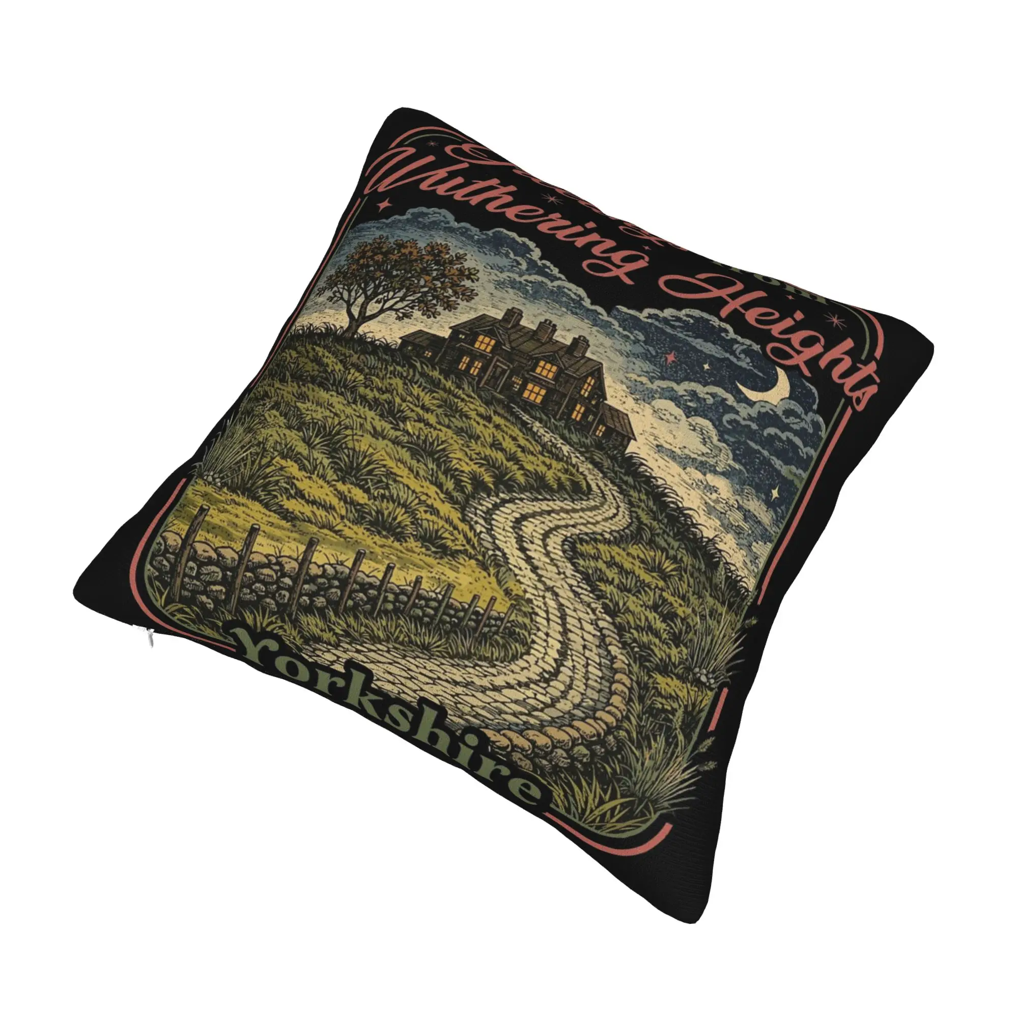Greeting from Wuthering Heights Yorkshire Cottage Pillowcase Printing Polyester Cushion Cover Decor  Pillow Case Cover Home