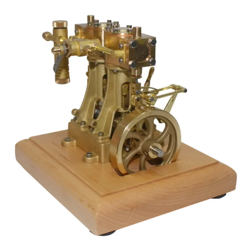 Vertical Two Cylinders Steam Engine Model Double-acting Reciprocating Steam Engines Toy