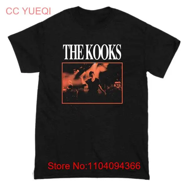 The Kooks Band Color negro Camisa de tamaño completo a 4XL BT503
