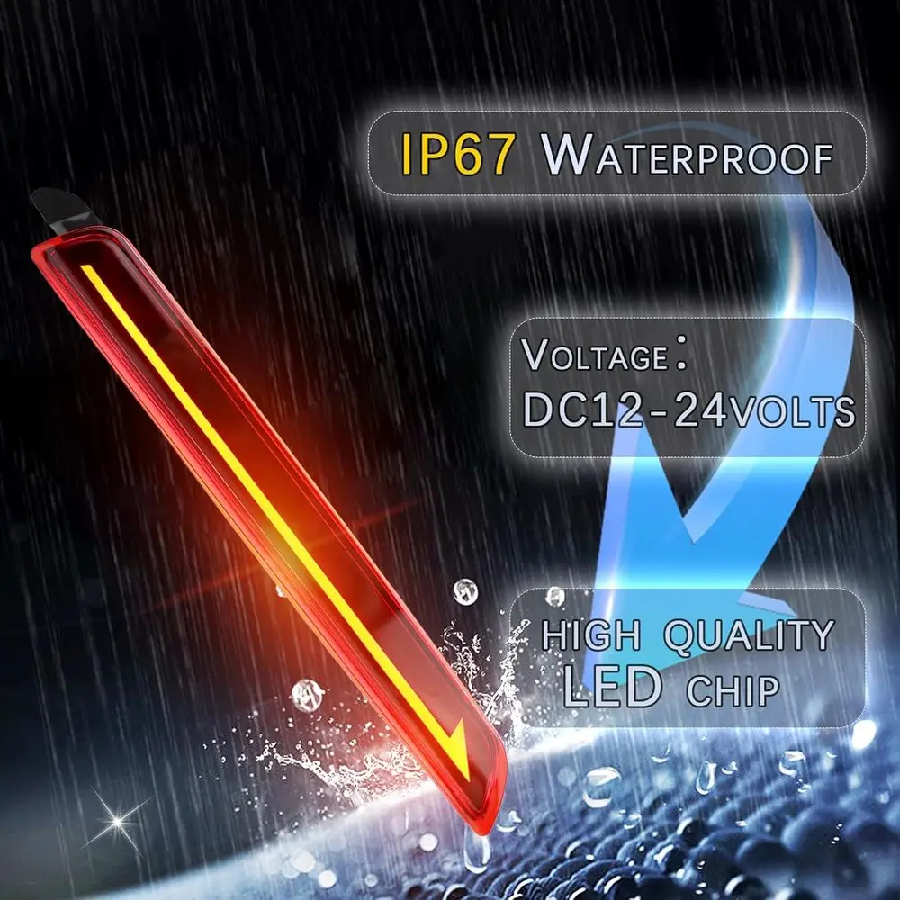 Riflettori paraurti posteriori a LED rossi, fendinebbia, freni, fanali posteriori con indicatori di direzione per Mazda CX-30 e CX-50 (stile rosso)