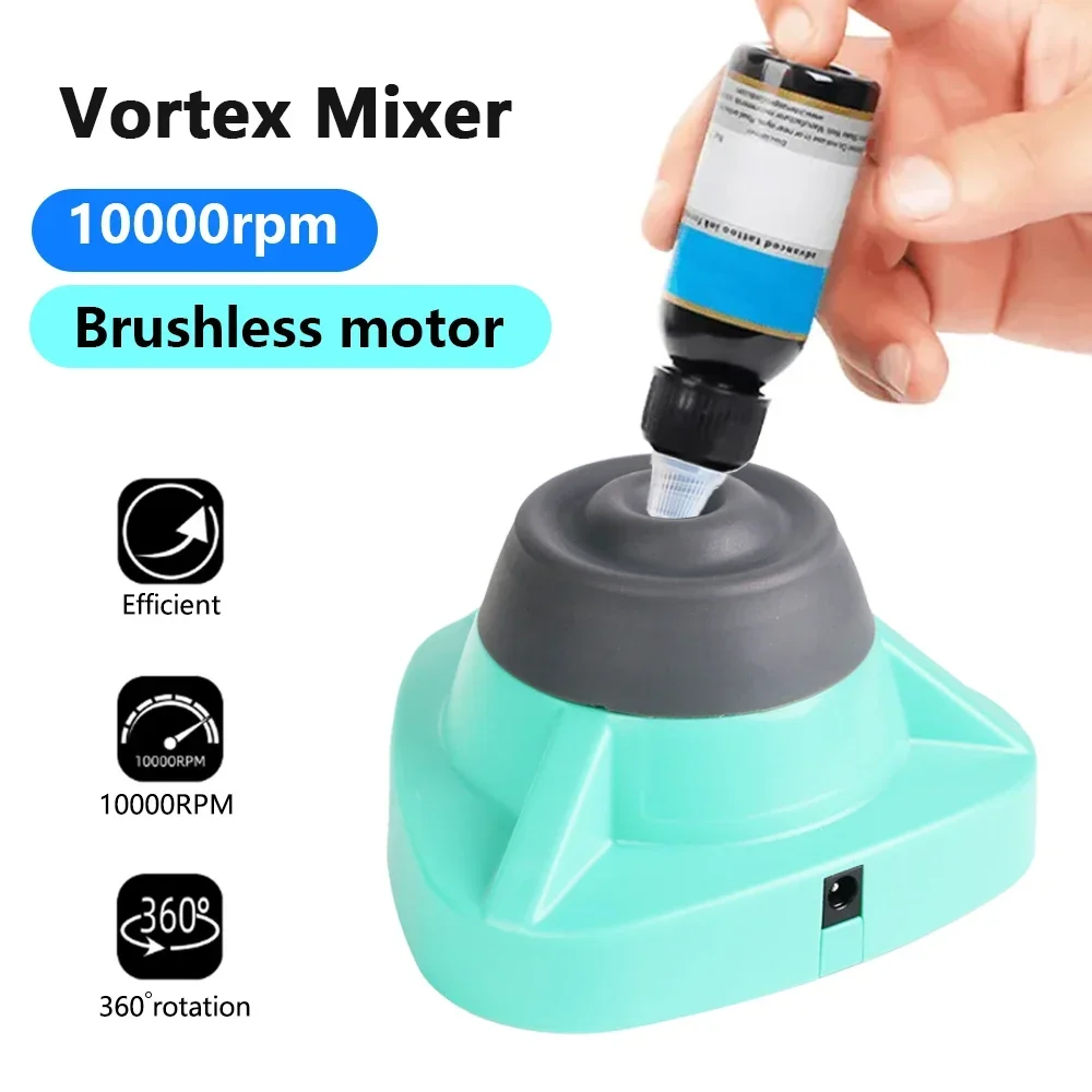 Mini Vortex Mixer 10000RPM Tattoo Ink Pigment Mixer Polish Mixed Shaker Swirl Shake Mixer for Nail Polish Tattoo Supplies
