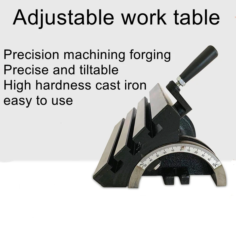 

7 inch Adjustable Angle Inclinable Workbench Machining Center Workbench Drilling Machine Grinder Milling Machine Angle Workbench