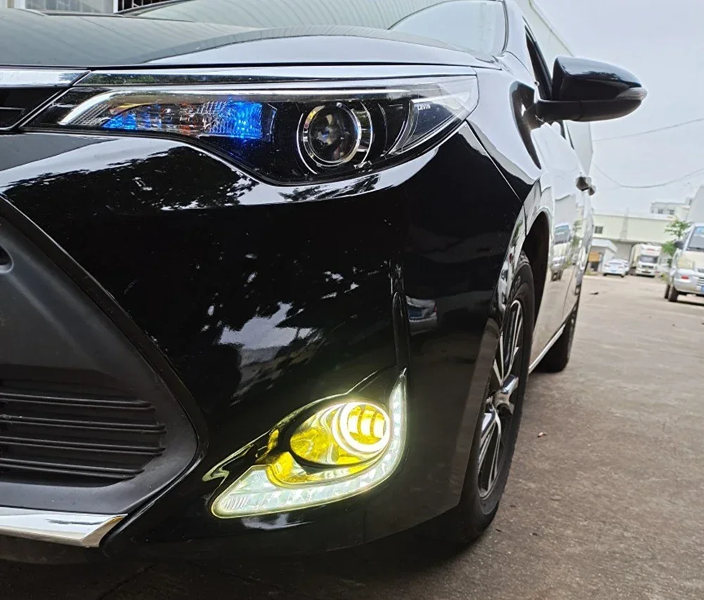 40W Led Fog Lights Angel Eyes DRL For Fiat Mobi Way On Like 2016-2021 2022 2023 2024 2025 2026 White Yellow Fog Driving Lamp detail image 31