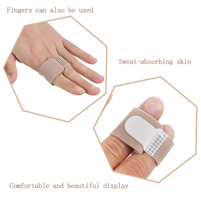 1Pc Toe Finger Straightener Hammer Toe Hallux Valgus Corrector Bandage Toe Separator Splint Wraps Foot Care Tool