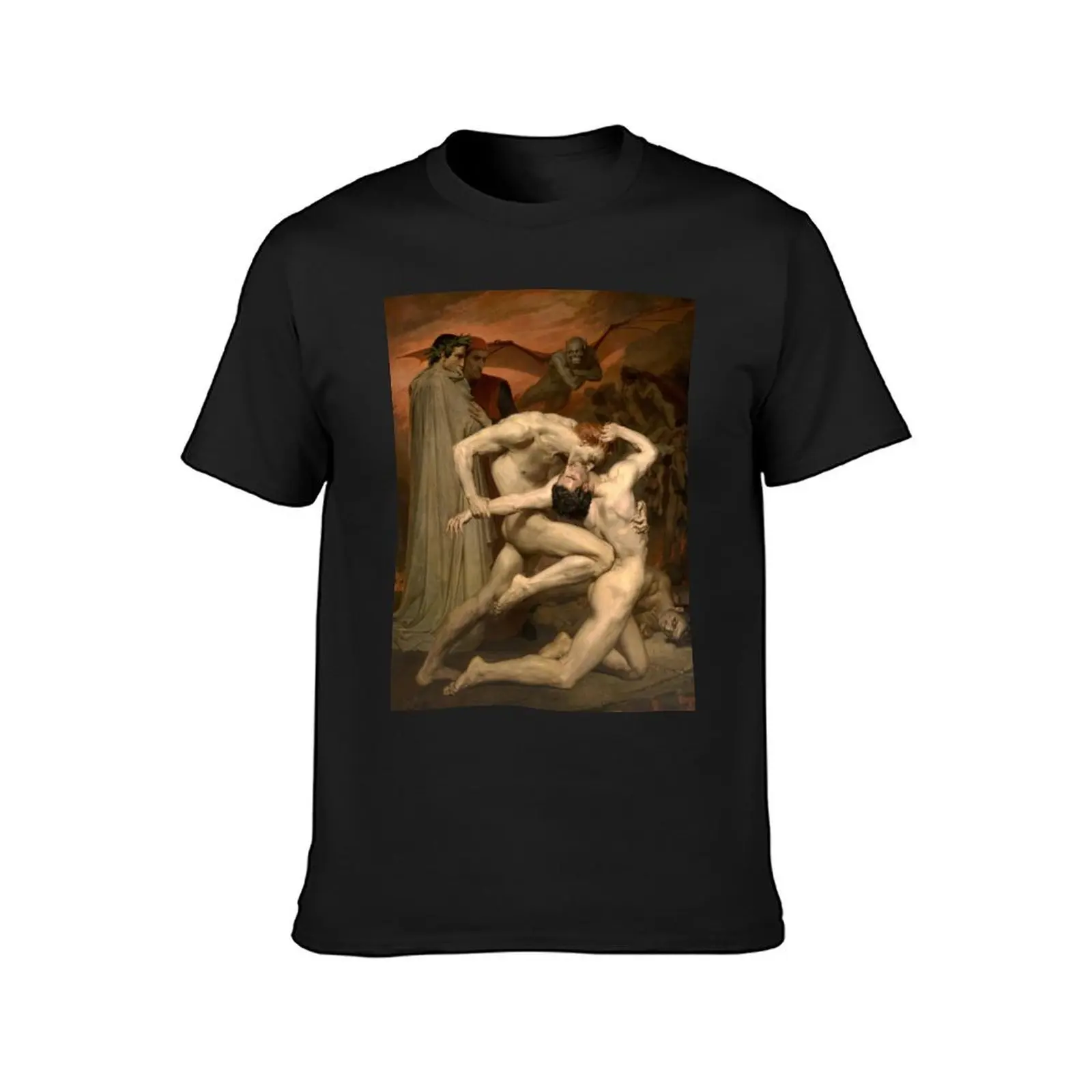 DANTE AND VIRGIL - WILLIAM-ADOLPHE BOUGUEREAU T-Shirt customs vintage clothes cute tops oversizeds sweat shirts, men