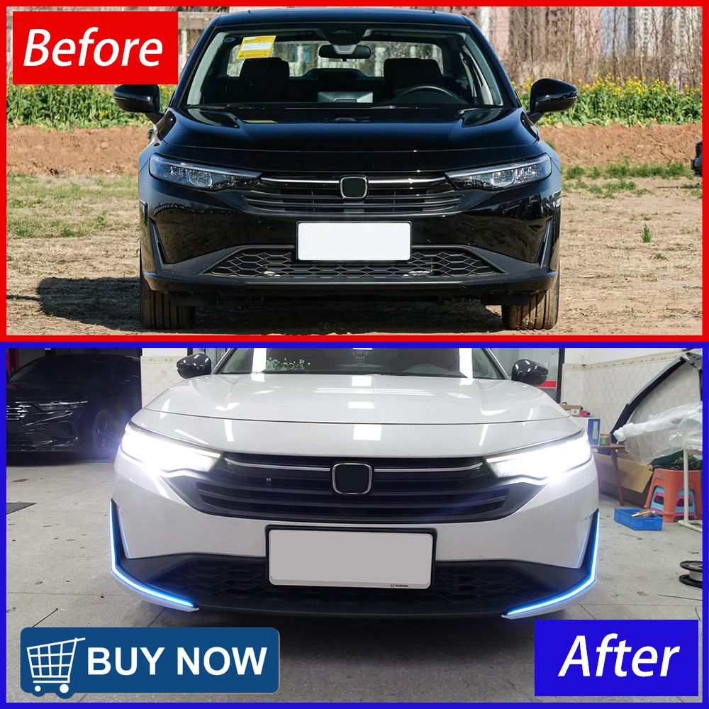 For Honda Integra 2025-Now Front Bumper Car Lights Upgrade LED Fog Lamp Daytime Running Light Assembly Tools Car Accessories