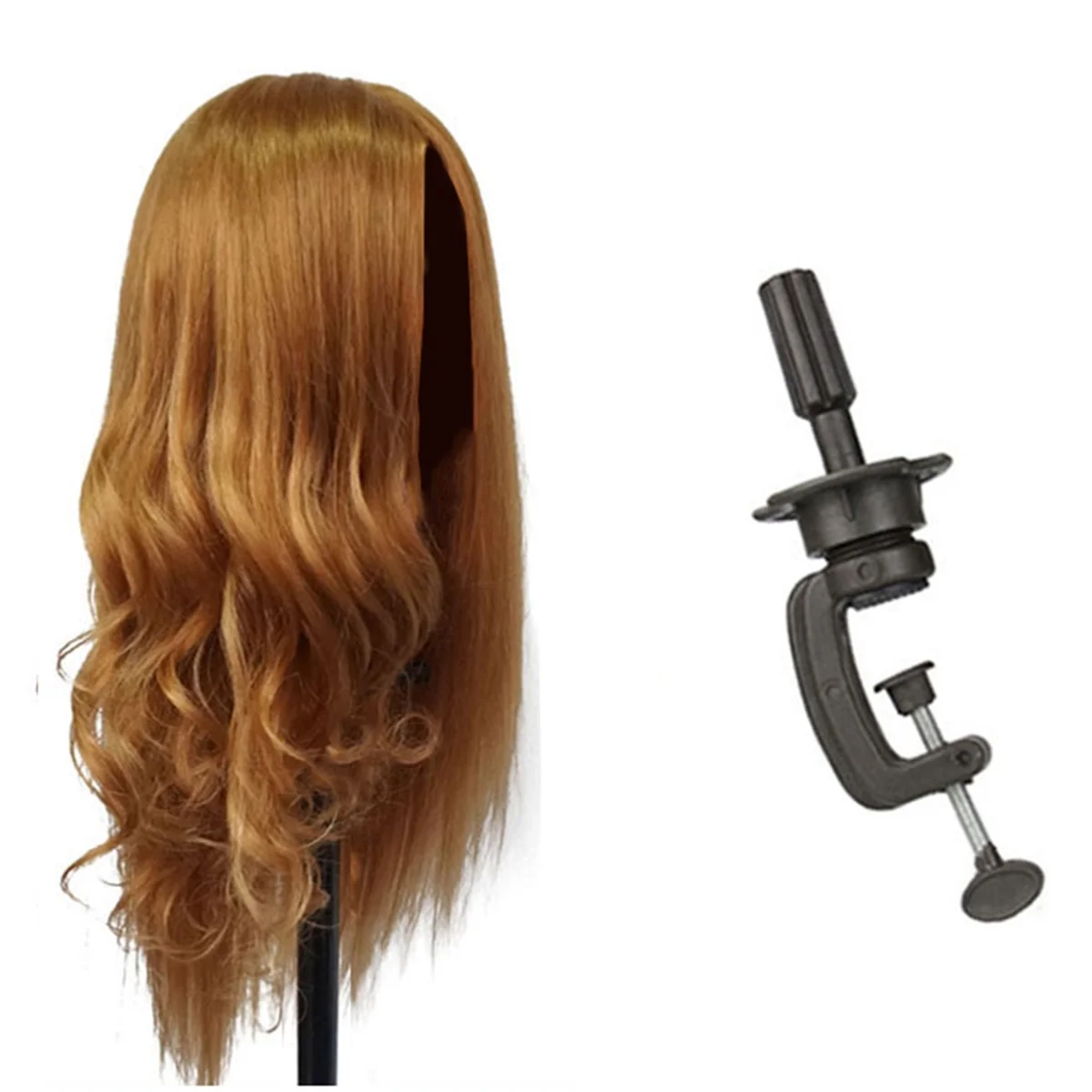 Reinforced Wig Stand Mannequin Head Stand, Adjustable Bracket, Suitable for Beauty and Hairdressing