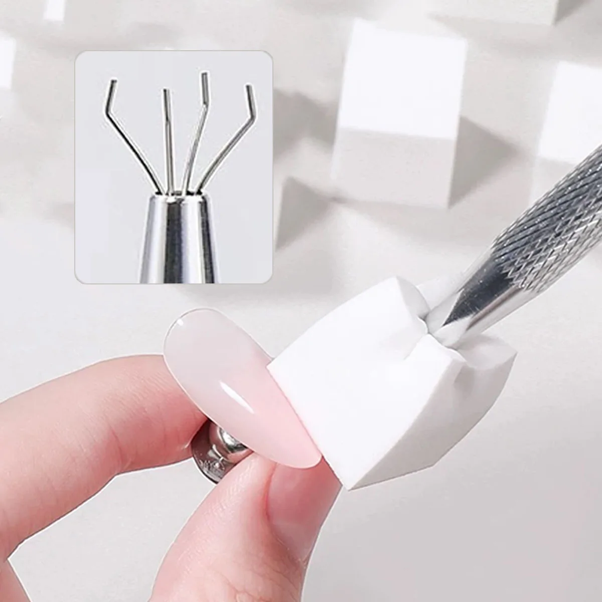 Nail Grabbing Pen for Sponge Gradient Nail Art Stamper Tools Gradient Brush Glitter Powder Dotting Pen Manicure Accessories
