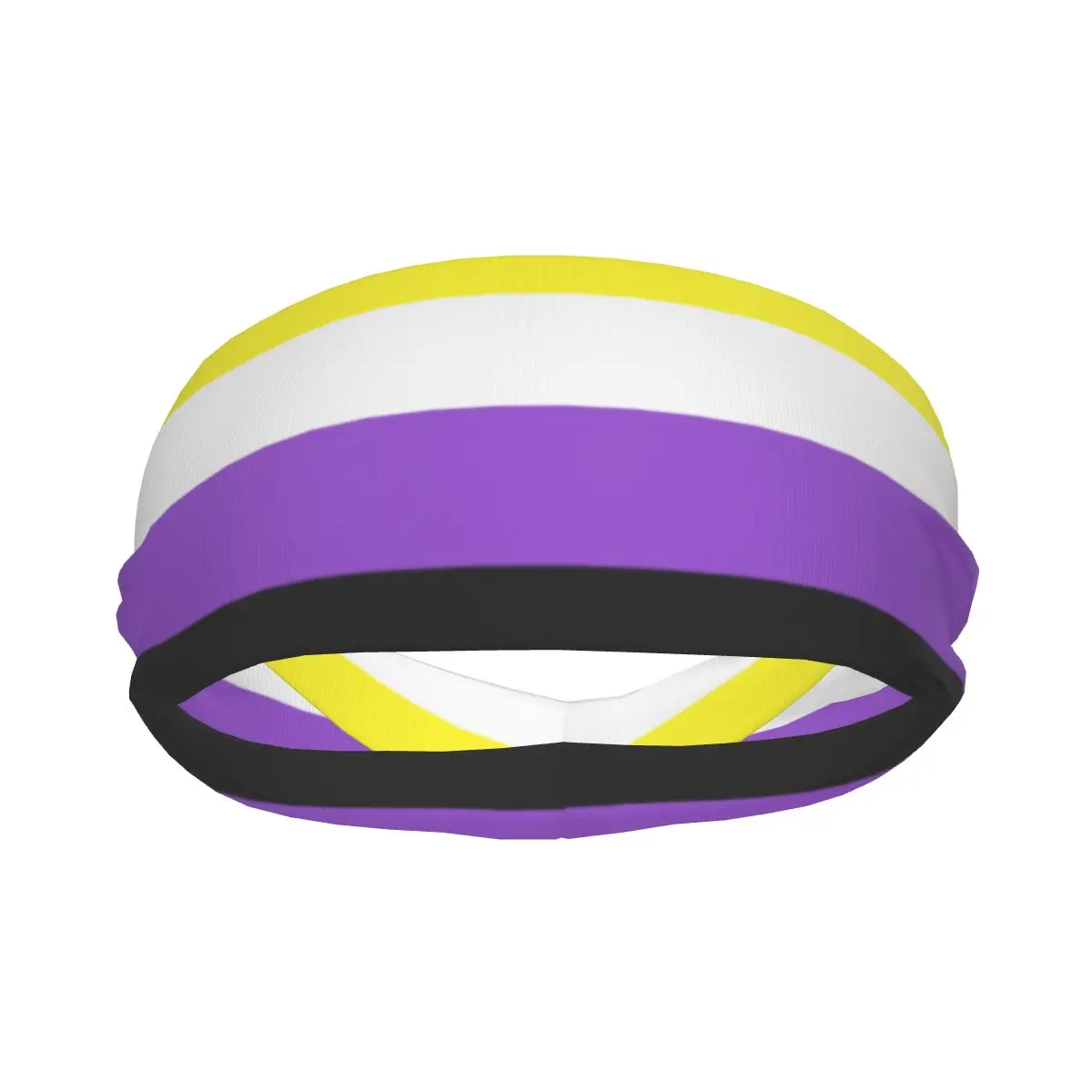 

Headband Nonbinary Flag Headwrap Hairband for Tennis Gym Fitness Headwear Hair Accessories