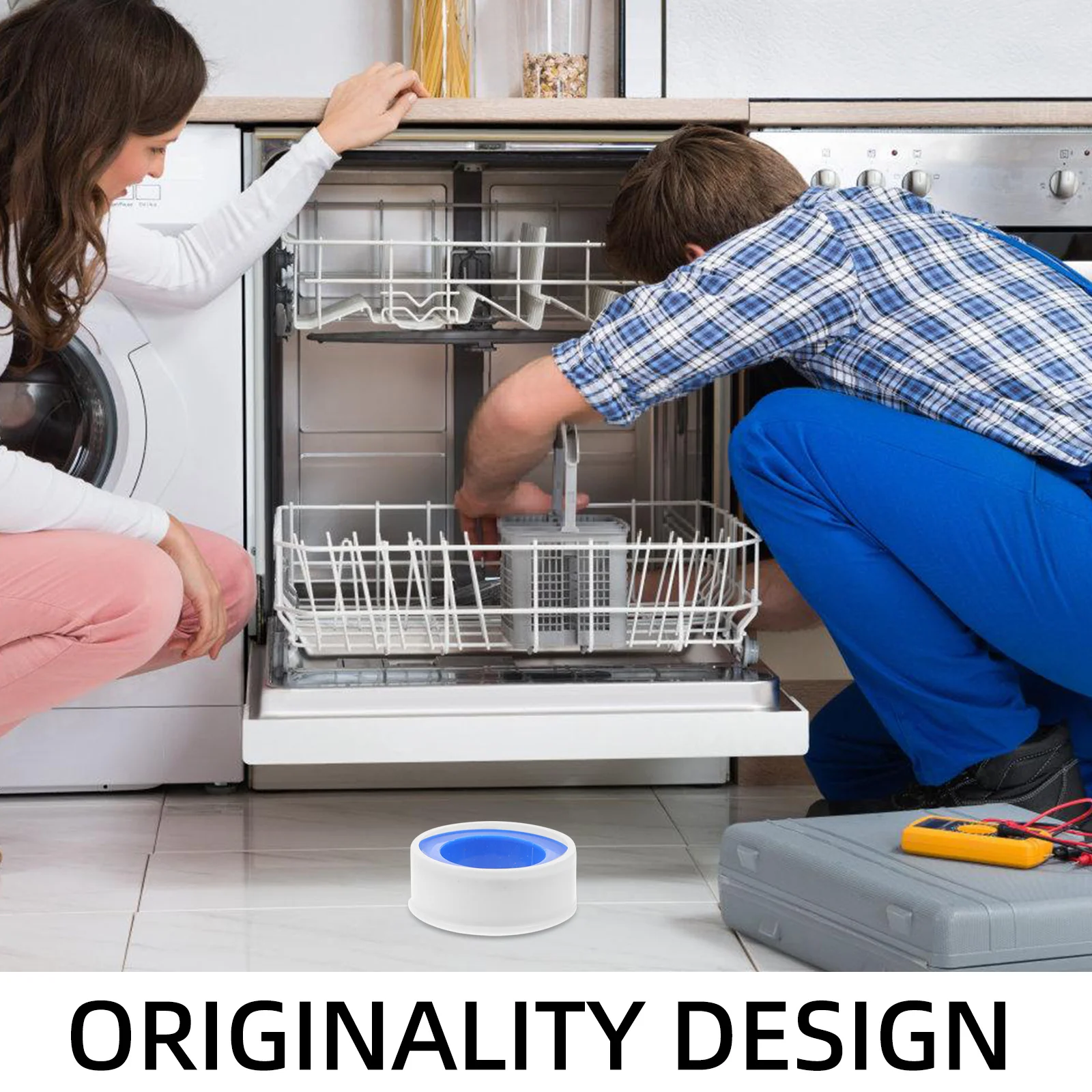 

10pcs 10 Rolls Ptfe Tape Sealant For Plumbing Thread Sealing Waterproof Gas Water Pipe Duct Repair Tapes Sealing Tape For Leaks