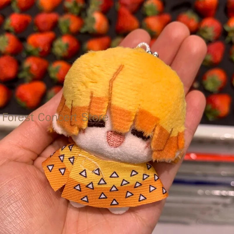 Muñeco de Peluche de Demon Slayer de 7cm con Cadena, Zenitsu Agatsuma, Kyojuro Rengoku, Muichiro Tokito, Sanemi Shinazugawa