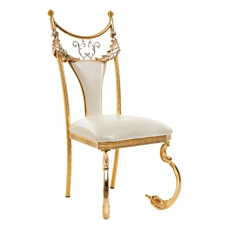 Natural marble dining table European table dining chair combination villa hollow carved rectangular dining table