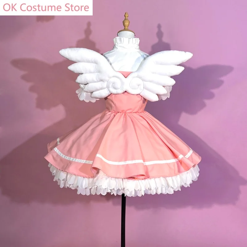 Cardcaptor Sakura Combat Uniforms Women Kinomoto Sakura Dress Cosplay Costume Cos Game Anime Party Uniform Hallowen Play Role