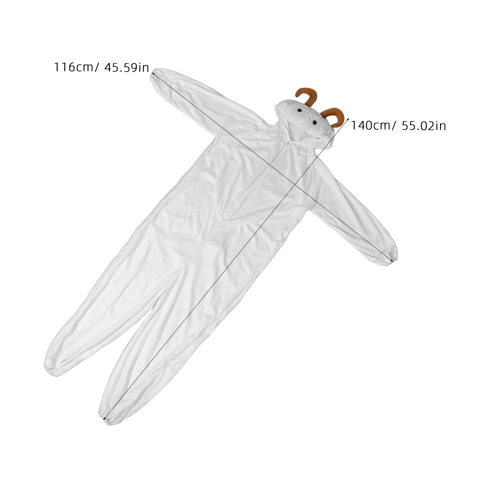 Kids 140cm Goat Halloween Animal Cosplay Costume Breathable Comfortable Stage Performance Festival Dress Up Accessories